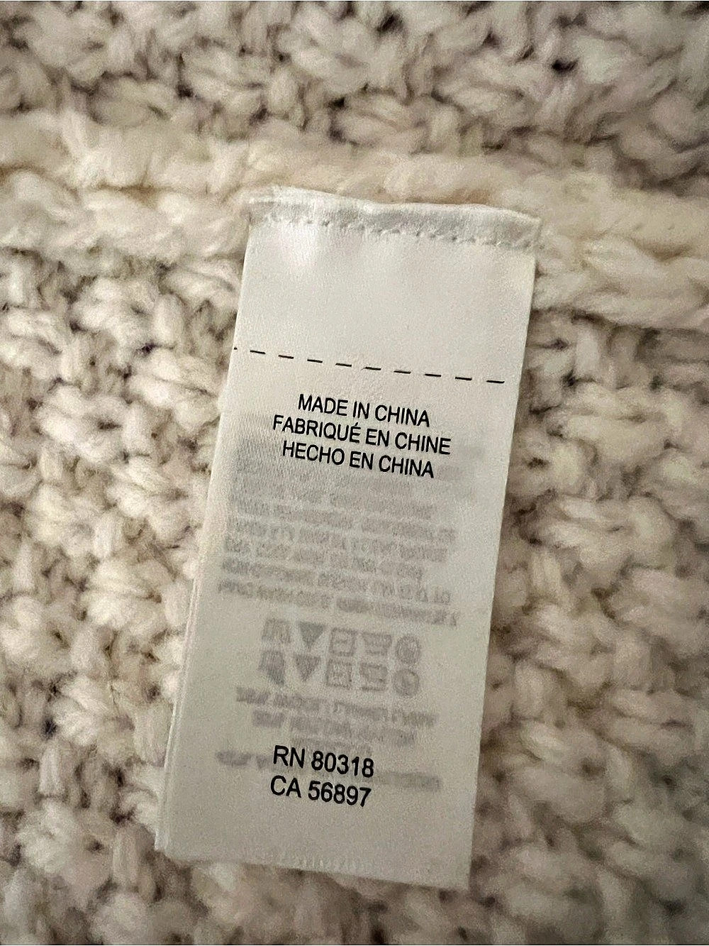 Lucky Brand Chunky Knit Long Cardigan Black Cream Size Large - Picture 10 of 12